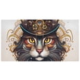 thumbnail image 2 of Cat Head Hat Machine Lion 3 Ring Binders 1.5 inch Hardcover File Folders with Interior Pockets A4 Size Organizer for School Office Hospital Set of 2, 2 of 8