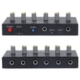 thumbnail image 5 of 6 Channel Compact Audio Mixer Mono Stereo Switching 6 in 2 Out Amplifier Mixer with 6.3mm Jack, 5 of 5