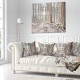 thumbnail image 3 of Designart Dense Forest in the Winter Photography - Modern Forest Throw Pillow - 16x16, 3 of 5