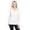 White, variant on Devon & Jones DG20LW Women's CrownLux Performance Plaited Long Sleeve Polo-Black-2XL