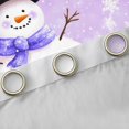 thumbnail image 2 of Homewish Cartoon Winter Snowman Black Out Curtains for Kid, Santa Claus Gifts Curtains Pack of 2 (42x63 Each), Dreamy Purple Christmas Bedroom Curtains, Curtains and Drapes Bedroom Decor, 2 of 6