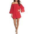 thumbnail image 1 of French Connection Womens Polly A-line Dress, Pink, Small, 1 of 2