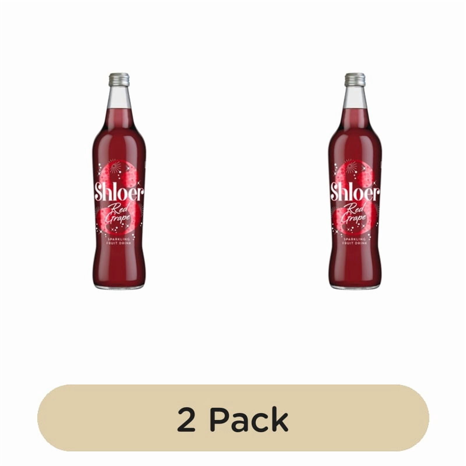 Shloer Red Grape Sparkling Juice Drink 750ml, British Import (Pack of 2)