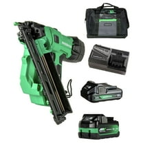 18V MultiVolt Brushless Lithium-Ion 15-Gauge Cordless Angled Finish Nailer Kit with (1) 2 Ah and (1) 5 Ah/2.5 Ah Battery