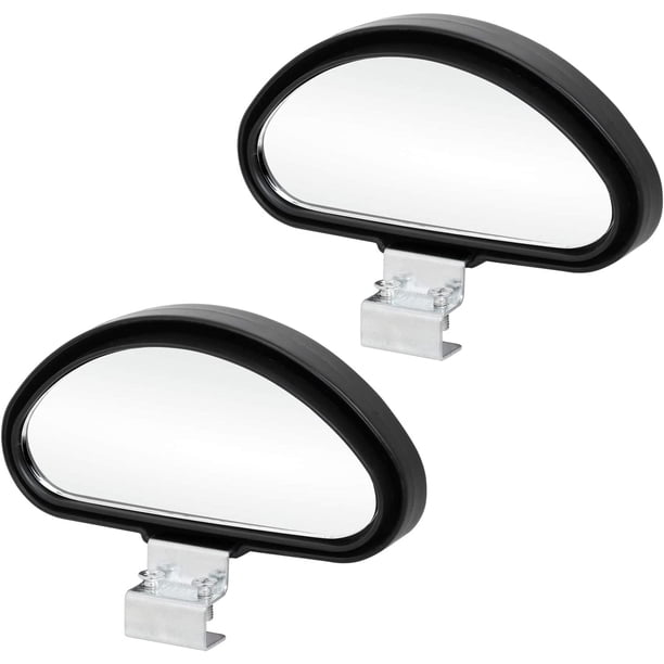 2 X Espejo de remolque de ángulo amplio de punto ciego ajustable para coche y furgoneta - Accesorios para coche - Espejos pequeños - Espejos de montaje para espejos laterales y retrovisores