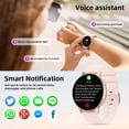 thumbnail image 5 of smart watch for Women, Compatible with Android and iPhone Devices, Featuring Fitness Tracker, 1.39-inch Smartwatch Gift, Answer/Make Calls/120 Sports Modes, IP68 Water-Resistant Fitness Watch (Pink), 5 of 8