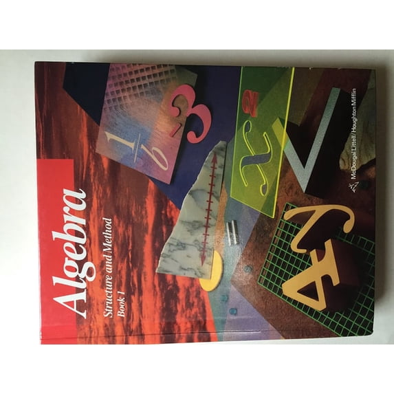 Pre-Owned Algebra Structure & Method Book 1, 9780395771167, 0395771161, Hardcover,