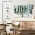 thumbnail image 5 of Elephant Stock Winter Woods Iii Wall Art - Horizontal Canvas Wall Art - Living Room Wall Decor - Abstract Canvas - White And Teal Decor By Julia Purinton - 39" x 26", 5 of 8