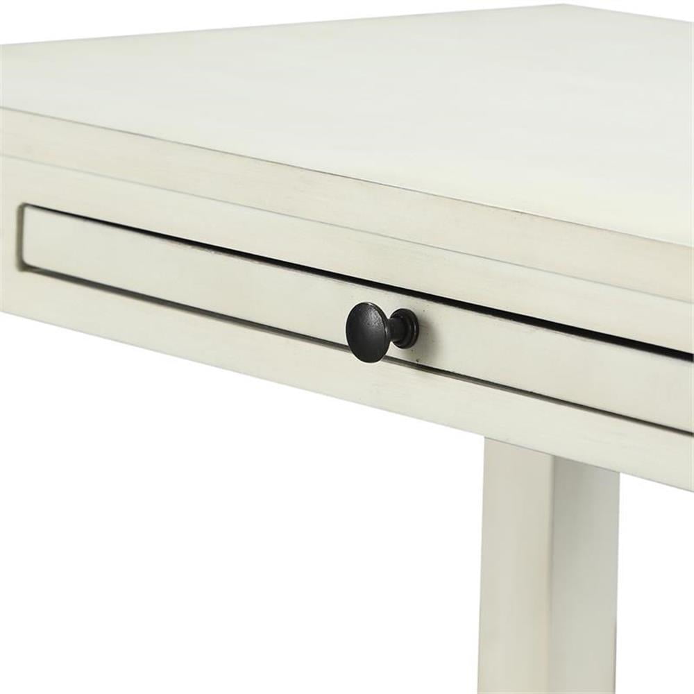 Comfort Pointe Newton Antique White Wood 1-drawer Storage Nightstand