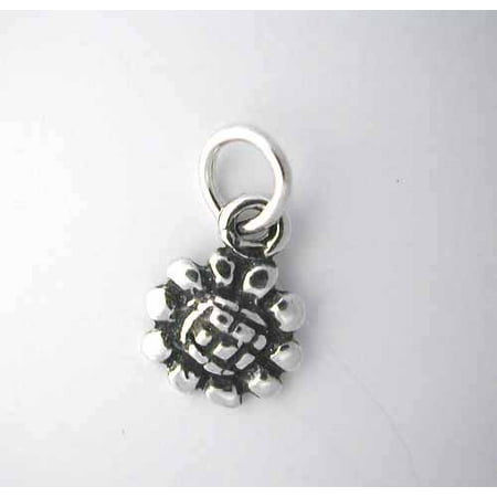 Enamel Flower Daisy - Sterling Silver daisy * FLOWER CHARM * Pretty