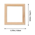 thumbnail image 2 of Monyance mini photo frame 10pcs Mini Wooden Picture Frame for Home Wall Art(1.77X1.77X0.59Inches), 2 of 10