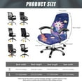thumbnail image 7 of HELLHERO Star Axolotl Print Office Chair Cover Elastic, Anti-dust Office Seat Slipcover, Washable Desk Chair Cover, Purple, 7 of 7
