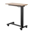 LYYHTY Overbed Table Mobile Bed Side Desk with Electric Lifting & 4 Wheels Wood - Height-Adjustable & Sturdy Wood, Ideal for Bedroom/Recovery Use​