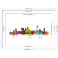 thumbnail image 5 of Art.com San Antonio Texas Skyline Art Print by Michael Tompsett, White Frame Wall Art, 44" x 32", 5 of 5