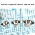 thumbnail image 5 of Pet Enjoy Stainless Steel Hanging Pet Bowls for Small Medium Large Dogs and Cats Collection- Cage, Kennel,Dog Pet Crate Feeder Dish with Hook for Food and Water, 5 of 8