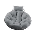 thumbnail image 1 of Cojín para silla colgante, cojín redondo suave para suelo, cojín para asiento, silla tipo huevo Gris, 1 of 9