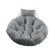 thumbnail image 1 of Cojín colgante para silla de cesta de 90 cm, cojín para silla de huevo para jardín, hogar y cocina. Gris, 1 of 9