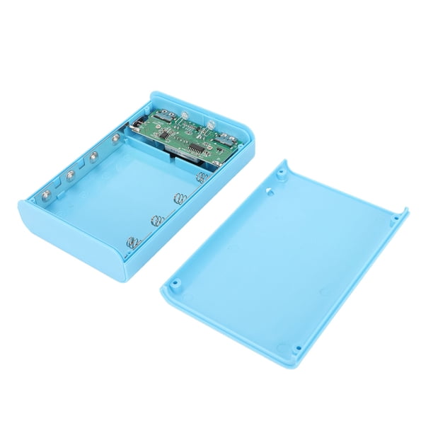 DIY Power Bank Case Exterior, LCD Pantalla Dual USB 5V 2.1A ABS CASO Exterior de Bank Power Bank Pequeño y Ligero para Diariamental