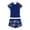 ZZ24-Blue, variant on Gunia Girls Swimsuits Bathing Suit 1Piece Bathing Suit Kids Summer Bikini Swimwear With Shorts Sport Seaside Swimwear,Size 8 Years-9 Years