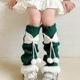 thumbnail image 3 of Ugoldhm Girls' Knit Leg Warmers with Cute Bow, Winter Warm & Soft Socks Accessories for Kids 3-15 Years, 3 of 3