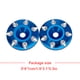 thumbnail image 2 of Vogacara 2 piezas 2X RC botones de ala trasera arandela protección trasera espaciador multiusos universal creativo juntas traseras azul oscuro Type3 NO3 Vogacara FN001744-05, 2 of 6