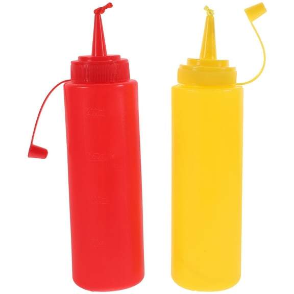 2Pcs Interesting Fake Mustard Wear-resistant Fake Ketchup Interactive Prank Stuffs