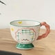 thumbnail image 1 of Taza de café, taza de desayuno, adorno artesanal, taza de vientre grande elegante, figura, taza para mujer, regalo, café, Día de la madre, cocina Mango rosa, 1 of 8