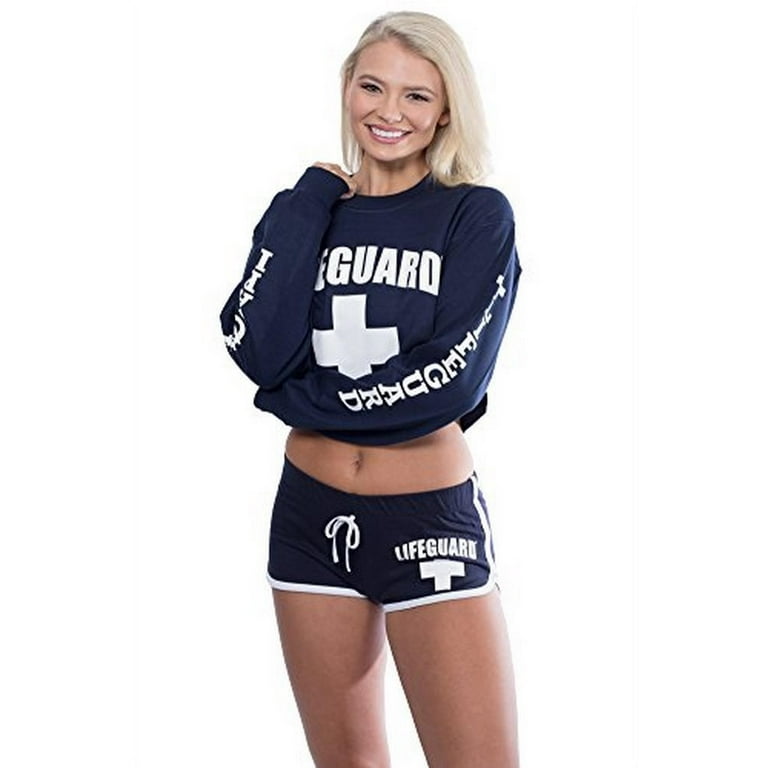 Lifeguard crop hoodie top