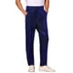 thumbnail image 4 of Pantalones de lentejuelas INSPIRE CHIC para hombres, pantalones rectos brillantes para fiestas disco, 30 azul, 4 of 6