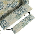 thumbnail image 6 of Christopher Knight Home Modern Floral Fabric Recliner Chair with Adjustable Backrest & Solid Wood Legs, Blue, 6 of 10
