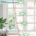 thumbnail image 4 of Yayeee Window Curtains Light Filtering 63"x52" Grommet Panel Pair Home Living Room Decor, Retro Green Stars, 4 of 7