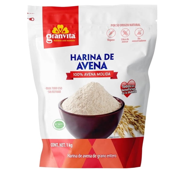 Harina de avena Granvita integral 1 Kg