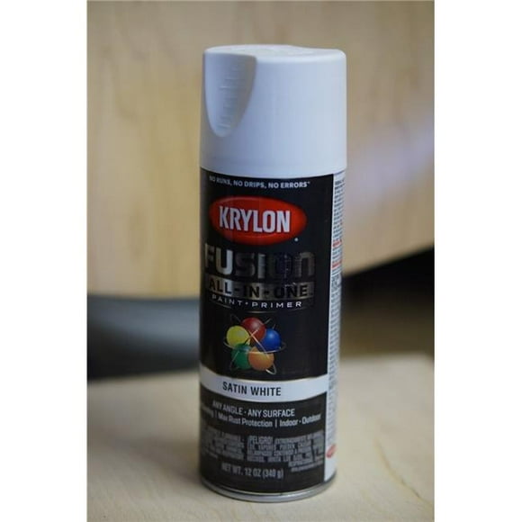 Krylon Diversified Brands 251201 12 oz White Satin Spray Paint