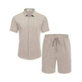 thumbnail image 5 of COOFANDY Men's Shirt and Short Sets Cruise Outfits for Men, 5 of 6