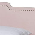 thumbnail image 4 of Bowery Hill Light Pink Upholstered Queen Size Panel Bed, 4 of 9