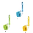 thumbnail image 2 of Billuyoard Cepillo de baño duradero para mascotas, 2 piezas, masaje suave para perros, cepillo de baño con dispensador de jabón. Aseo de mascotas azul, 2 of 6