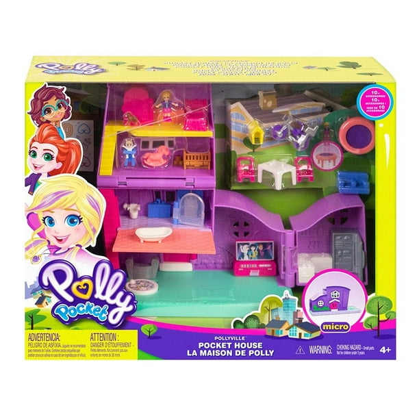 Micro casa Polly Pocket Mattel Pollyville Bodega Aurrera en línea