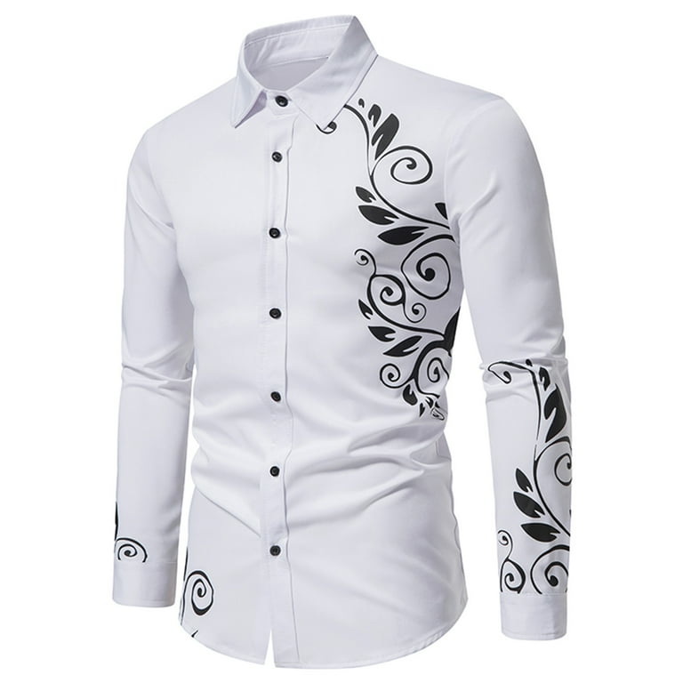 DDAPJ pyju Party Dress Shirts for Men Birthday Giftss,Men's Luxury Gold Embroidery Design Slim Fit Long Sleeve Button Down Formal Shirt - Walmart.com DDAPJ pyju Party Dress Shirts for Men Birthday Giftss,Men's Luxury Gold Embroidery Design Slim Fit Long Sleeve Button Down Formal Shirt - Walmart.com