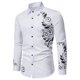 thumbnail image 2 of Camisa de Manga Larga Con Estampado de Botones Casuales A La Moda Para Hombre Odeerbi  ODB179598, 2 of 9