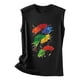 thumbnail image 4 of Camiseta holgada sin mangas con cuello redondo y estampado de flores informales de verano para mujer Pompotops  lopia994180, 4 of 5