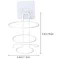 thumbnail image 3 of Soporte para secador de pelo de pared, soporte para secador de pelo, accesorios de baño (blanco), 3 of 6