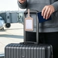 thumbnail image 4 of Personalized Luggage Tags – Write-On ID Card PU Leather, Adjustable Strap, Anti-Loss Name Tag for Suitcases & Cruise Bags, 4 of 5