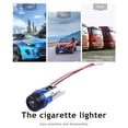 thumbnail image 1 of Toma De Corriente Encendedor de cigarrillos de 12 V para coche, motocicleta, barco, toma de corriente azul Ndcxsfigh Accesorios para autos y motos, 1 of 5