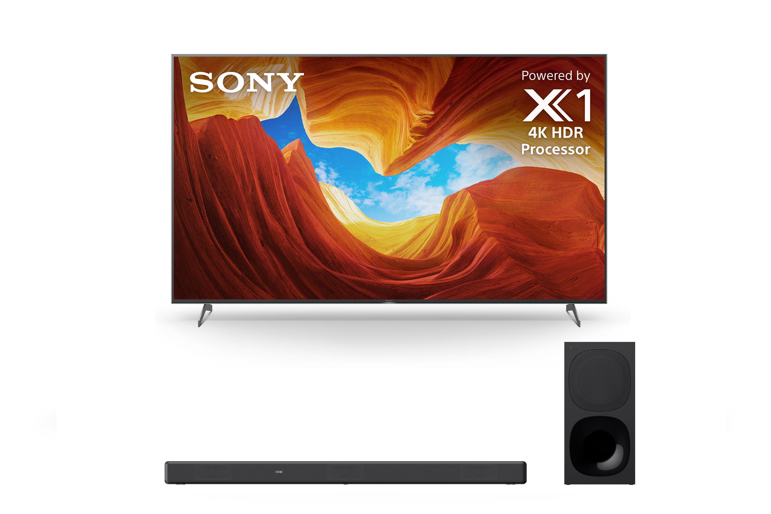 Sony XBR-65X900H 65" 4K Ultra High Definition HDR LED Smart TV with a Sony HT-G700 3.1 Channel Bluetooth Soundbar and Wireless Subwoofer (2020)