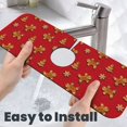 thumbnail image 6 of Kdxio Gingerbread Man Pattern Non-Slip Diatom Mud Faucet Drain Pad,Self Absorbent Mat for Kitchen Sink for Variety Kitchen & Bathroom Countertops, 6 of 7