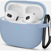 AirPods 3 Case, Protective Silicone Cover for AirPods 3rd Generation Case 2021, Wireless Charging - Light Blue
