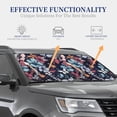 thumbnail image 4 of Balery Flowers Ad Butterflies Sun Shield 2 Pack For Car Front Windows Foldable Sun Visor Protector Blocks Max Uv Rays And Keeps Your Vehicle Cool For Most Sedans Suv Truck, 4 of 7