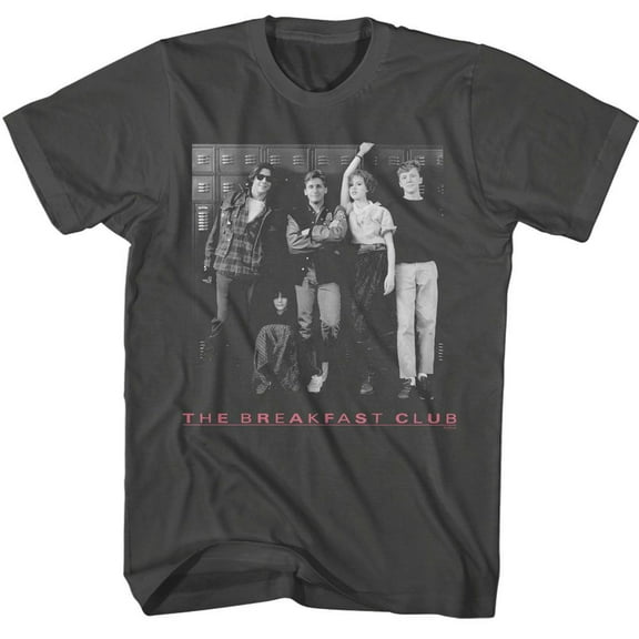 Breakfast Club BW Locker Photo Smoke Adult T-Shirt