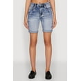 thumbnail image 4 of Womens WAX Fixed Cuff Denim Bermuda Shorts, 4 of 5