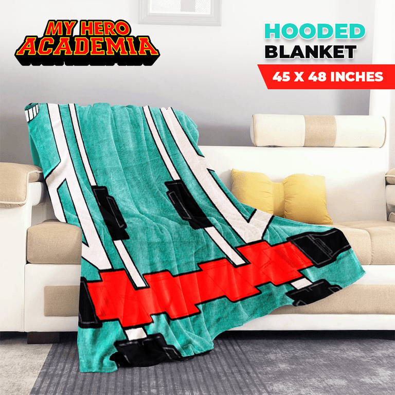 Officially Licensed My Hero Academia Blanket with Hood 45 X 60 inches by Just Funky
